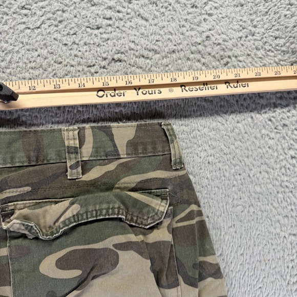 Wrangler Jeans Men's 36x32 Green Camo Cotton Straight Leg Cargo Utility Workwear - Picture 7 of 10